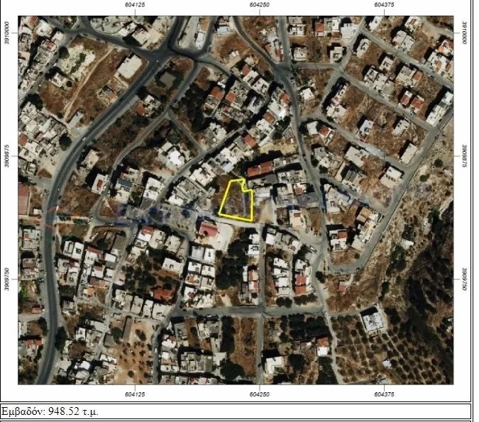 (For Sale) Land Plot for development || Irakleio/Irakleio - 950 Sq.m, 550.000€ 